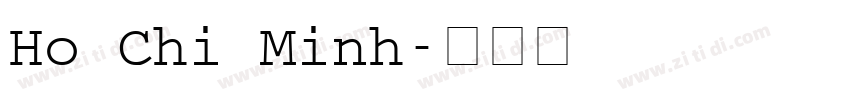 Ho Chi Minh字体转换